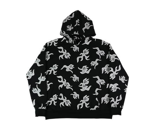 Dancing Flames Hoodie - Smoke