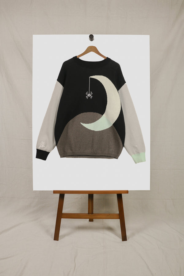 Midnight Under the Moon Knit Sweater